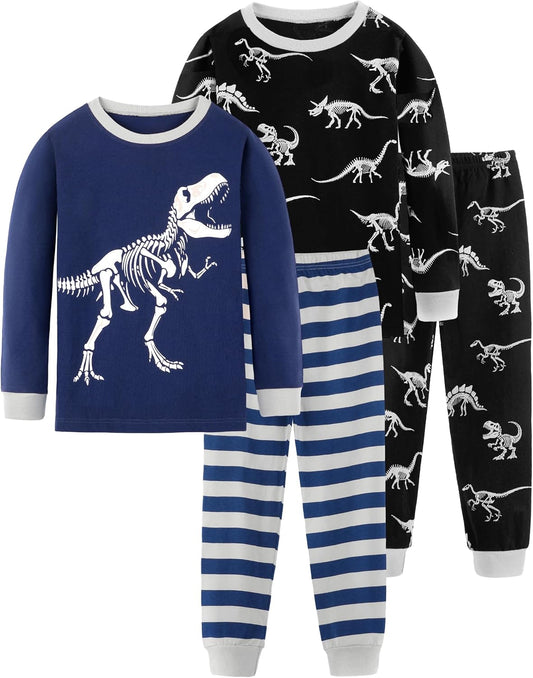 HONGTEYA Toddler Boy Clothes 100% Cotton Long Sleeve Outfit 3-8 Years