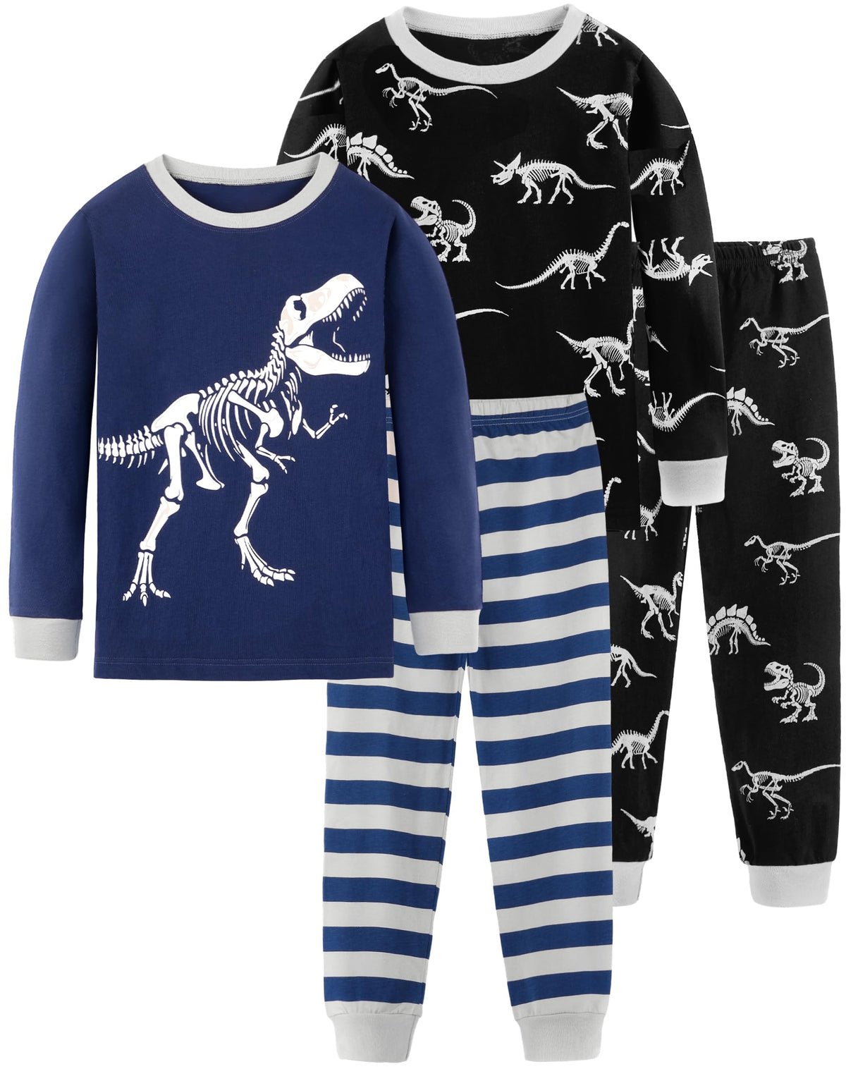 HONGTEYA Toddler Boy Clothes 100% Cotton Long Sleeve Outfit 3-8 Years