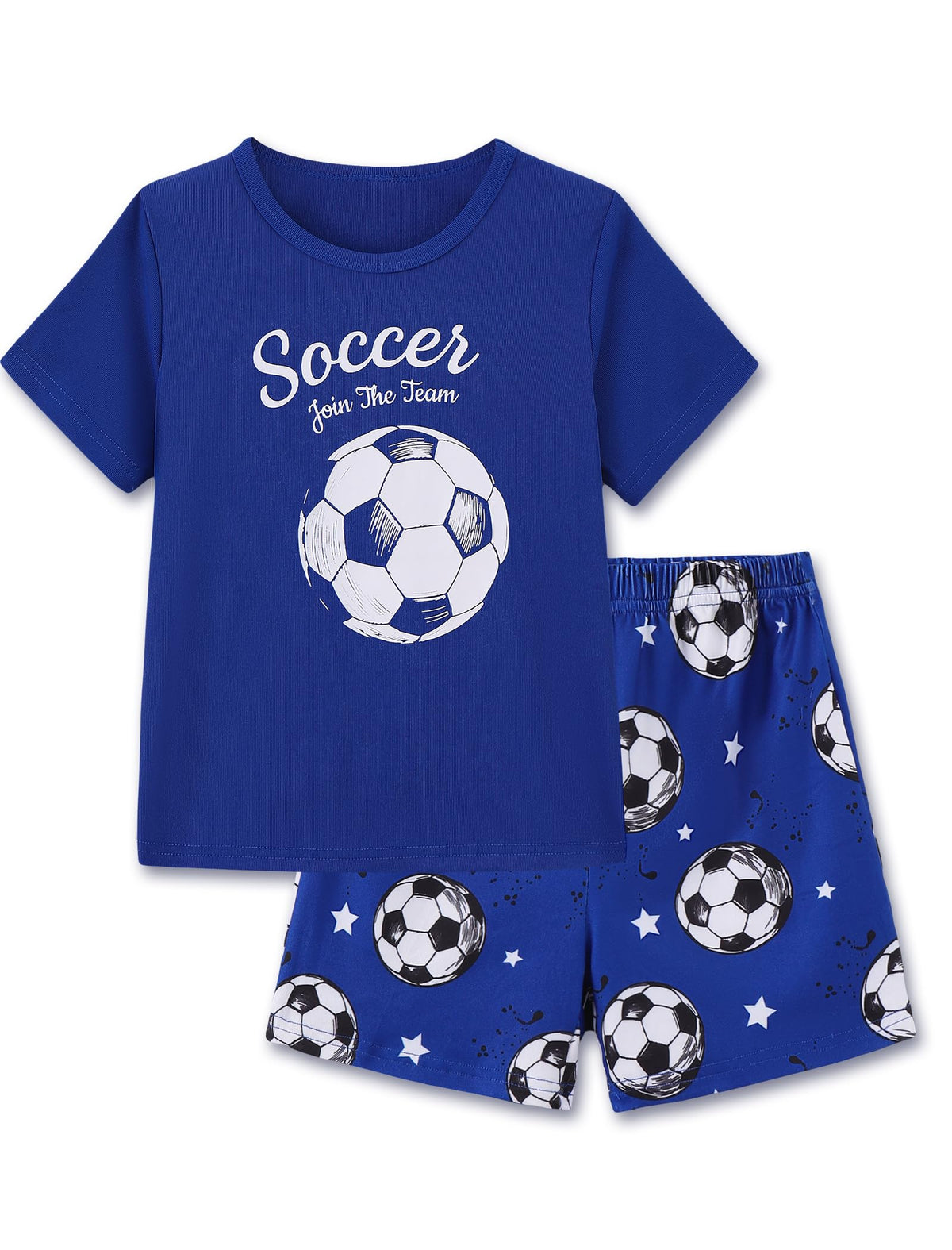 Mikrdoo Boys Pajamas Short Sleeve Summer PJs 2 Piece Sleepwear for Kids Size 2-14 Years