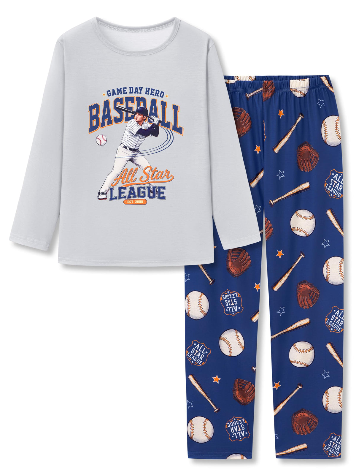 Beezizac Boys Pajamas Game/Ninja/Dinosaur Long Sleeve & Pants PJ Size 6-18
