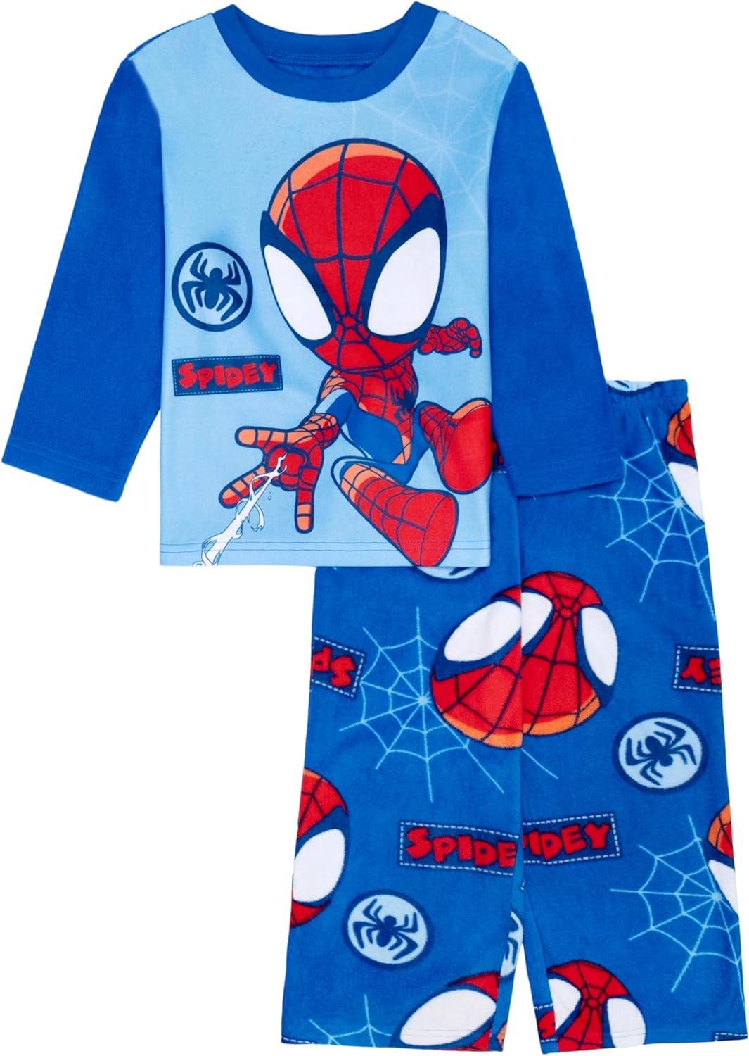 Marvel Boys' 2-piece Loose-fit Set, Superhero Pajamas, Soft & Cute for Kids