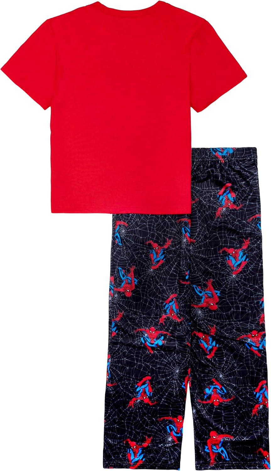 Marvel Boys' 2-piece Loose-fit Set, Superhero Pajamas, Soft & Cute for Kids