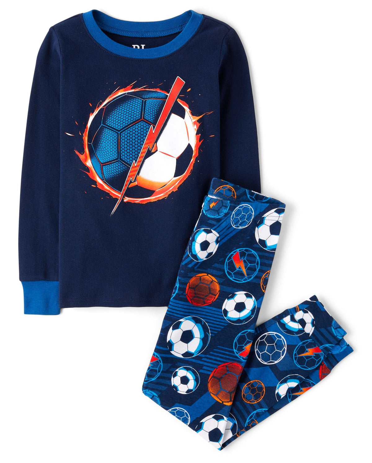 The Children's Place Boys' 100% Cotton Long Sleeve Top and Pants, 2 Piece Pajama Set