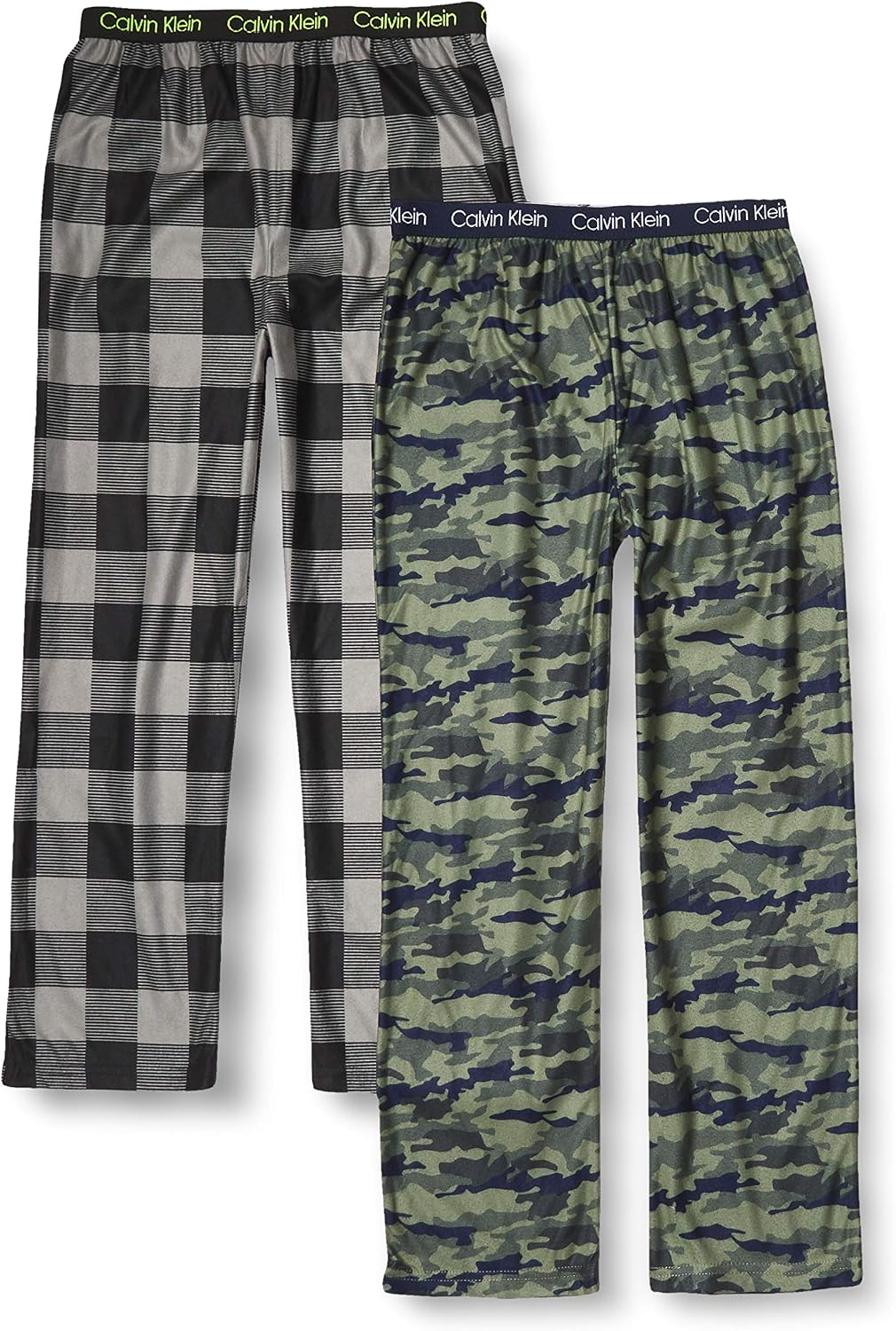 Calvin Klein Kids Boys' Super Soft Brushed Micro Pajama Pant 2-Pack