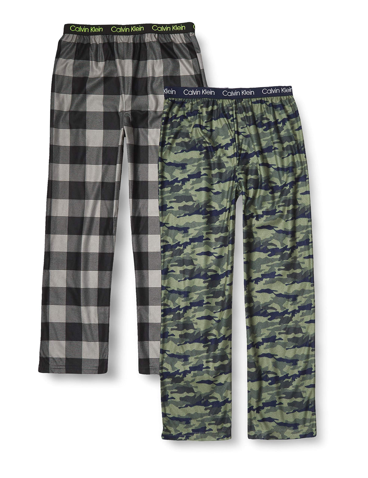 Calvin Klein Kids Boys' Super Soft Brushed Micro Pajama Pant 2-Pack