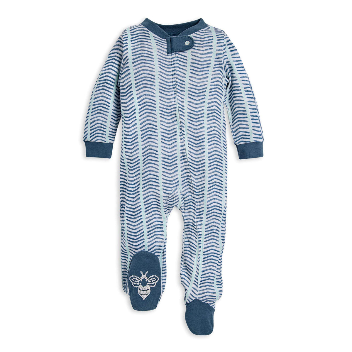 Burt's Bees Baby Boys Footless Pajamas, Sleep and Play Loose Fit, 100% Organic Cotton Soft One-piece PJs, Sizes NB to 6-9 Months