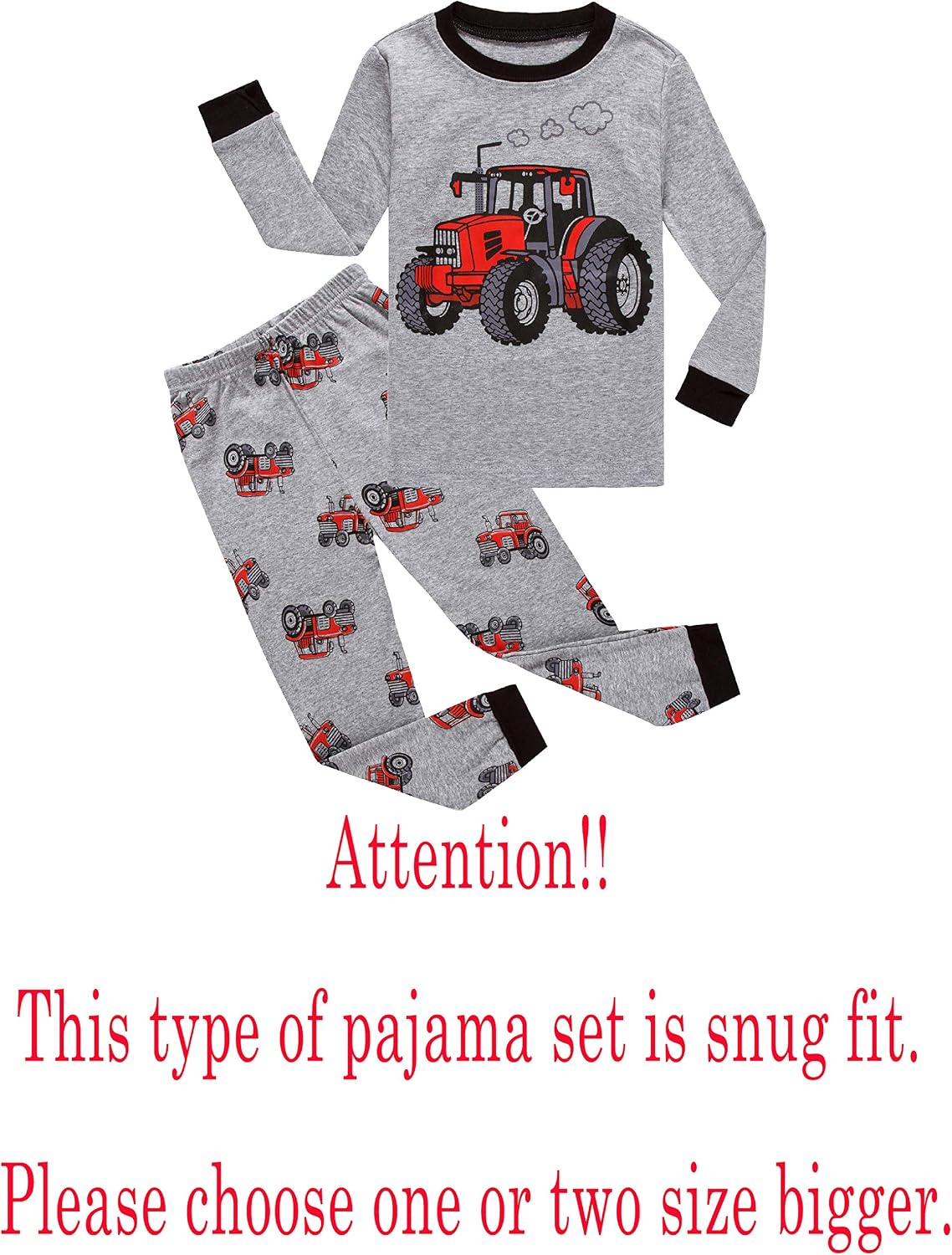 Family Feeling Little Big Boy Pajamas Sets 100% Cotton Pjs Kids Jammies
