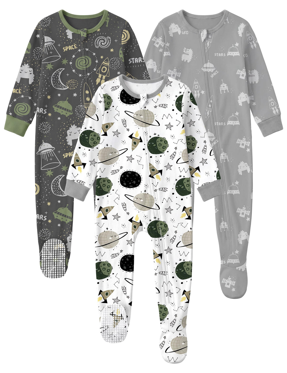 Yoofoss Toddler Pajamas 100% Organic Cotton Baby Sleepers for Boy Girl