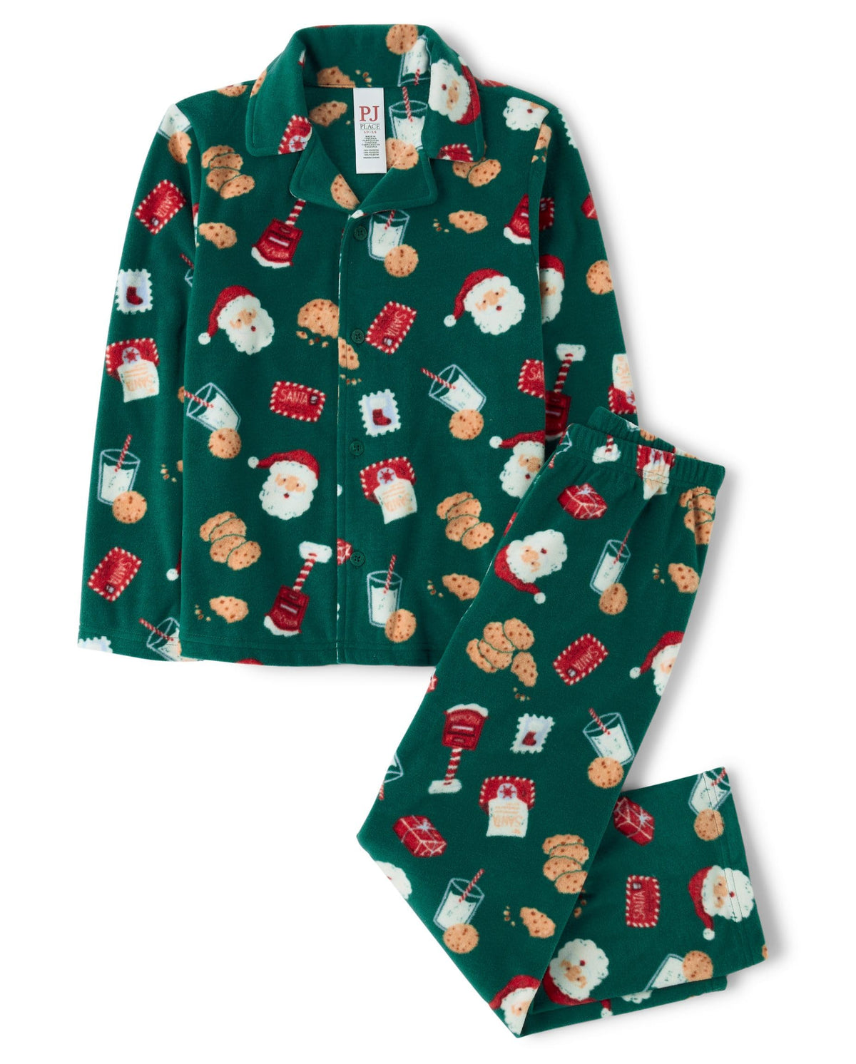 The Children's Place Family Matching Holiday Long Sleeve Pajama Sets, Fleece