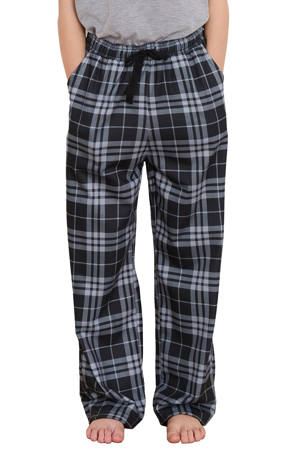 PATPAT Unisex Kids Plaid Pajama Pants Lounge Sleep Bottoms for 5–14 Years