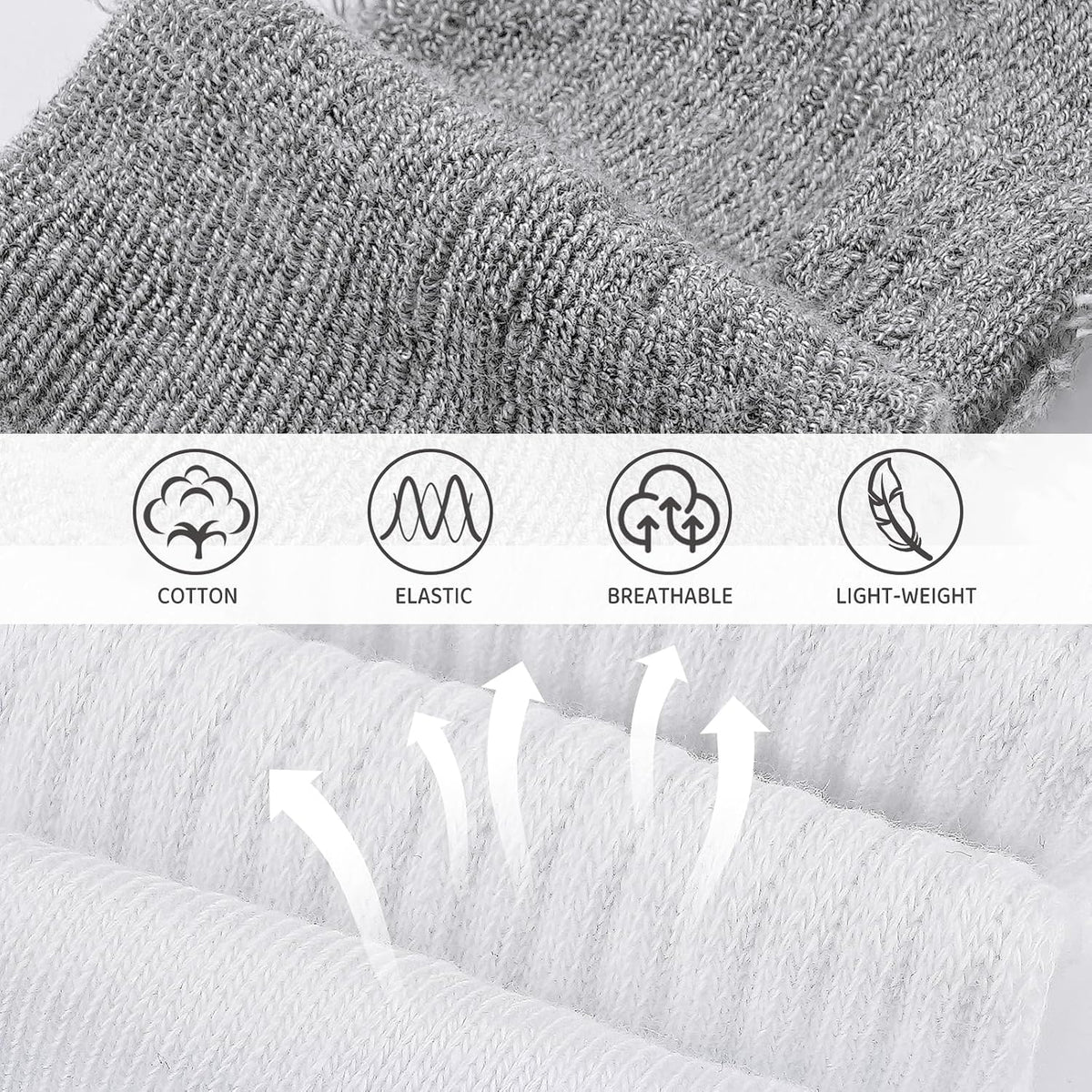 BOOPH Kids Boys Girls Athletic Crew Socks Thick Cotton Socks 5-14 Years