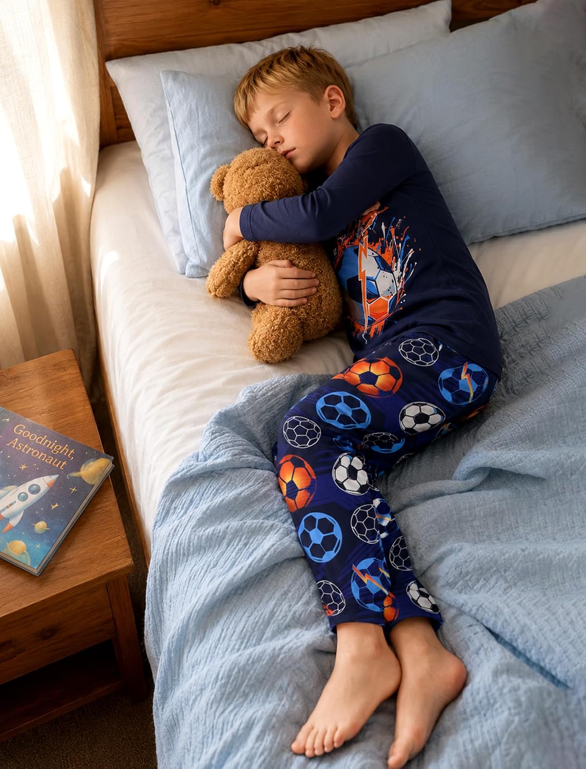 Mikrdoo Boys Pajamas Soft 2-Piece Long Sleeve Sleepwear Set 6-16 Years