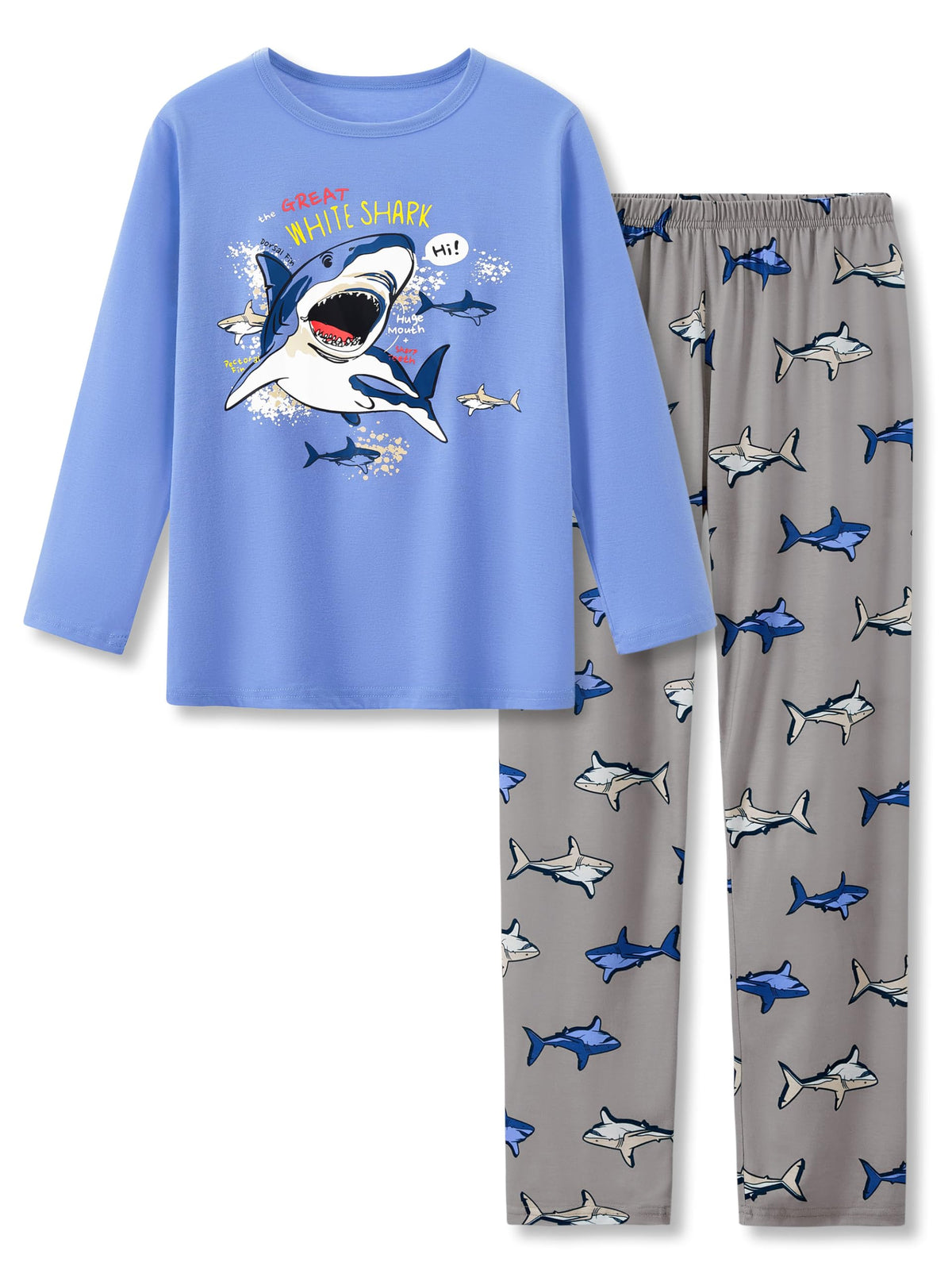Beezizac Boys Pajamas Game/Ninja/Dinosaur Long Sleeve & Pants PJ Size 6-18