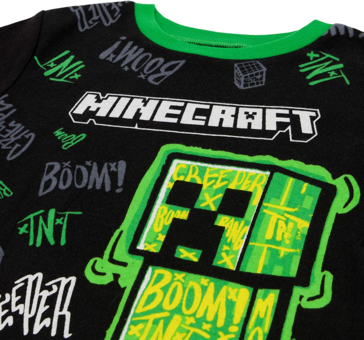 Minecraft Boys' 6-piece Snug-fit Cotton Pajama Set, Soft & Cute for Kids