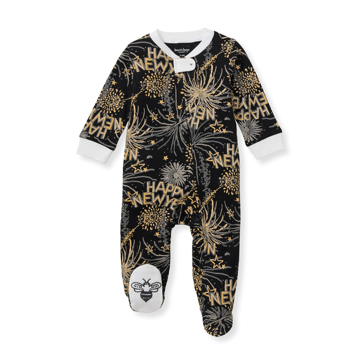 Burt's Bees Baby Boys' Organic Cotton, Sleep and Play Footed Pajamas