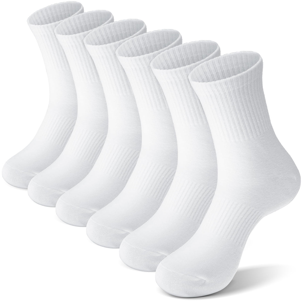 ANTSANG Kids School Athletic Sports Cotton Socks,Teen Girls Boys Crew Socks