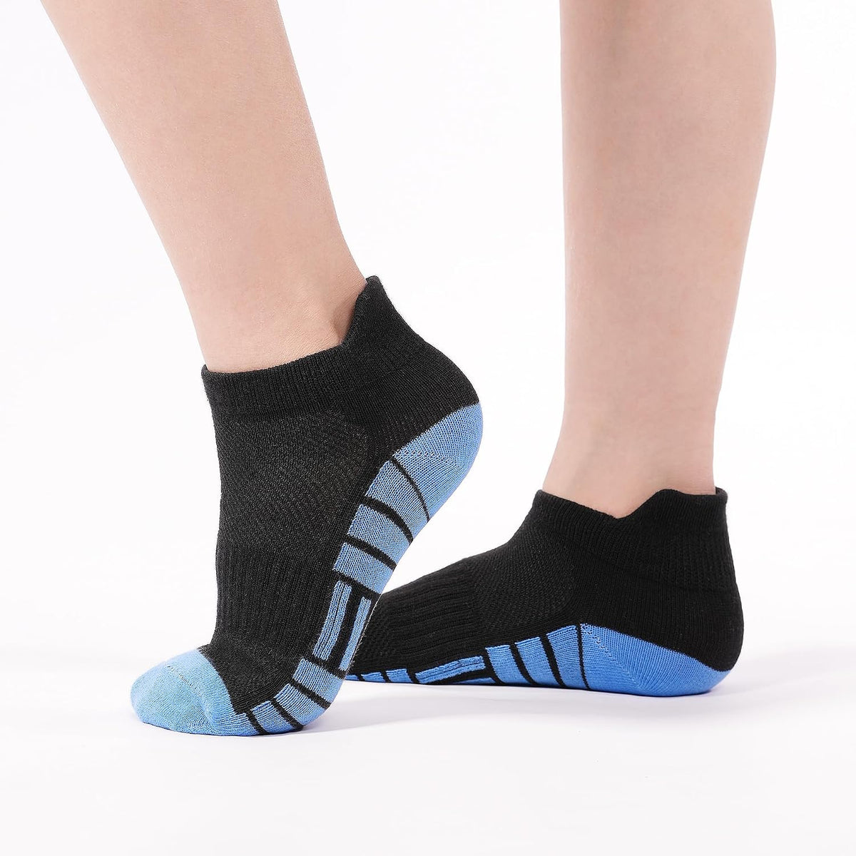 ZERULETS Kids Socks 12 Pairs Toddler Ankle Athletic Socks with Tab 1-14 Years