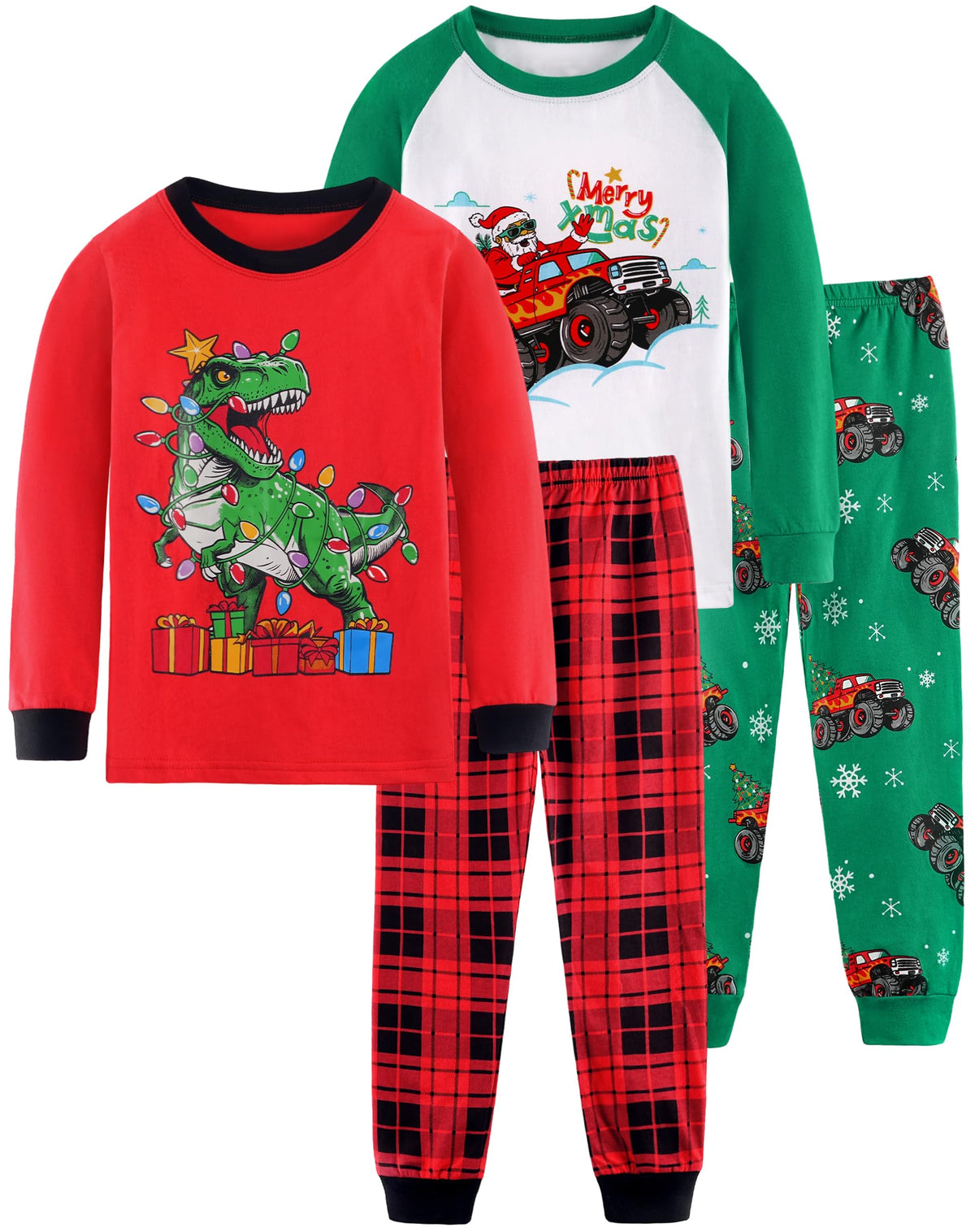 HONGTEYA Toddler Boy Clothes 100% Cotton Long Sleeve Outfit 3-8 Years
