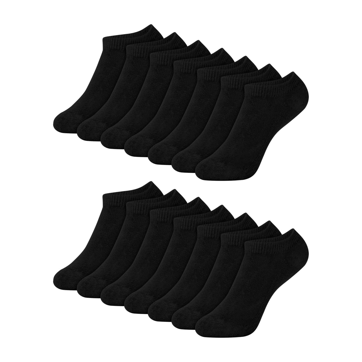 Hanes Boys' Socks Pack, Double Tough Moisture Wicking Ankle, Crew, No Show Socks, 12 & 14 Pair Packs
