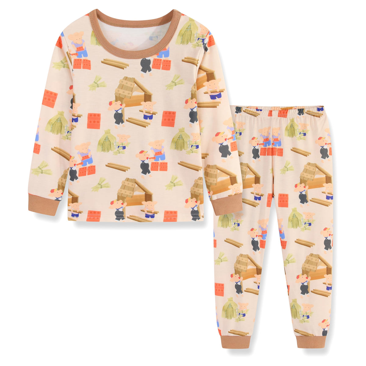 Toddler Boys Long Sleeve Rocket Dinosaur Pajamas Sets Pjs Cotton Sleepwear Infant Kids