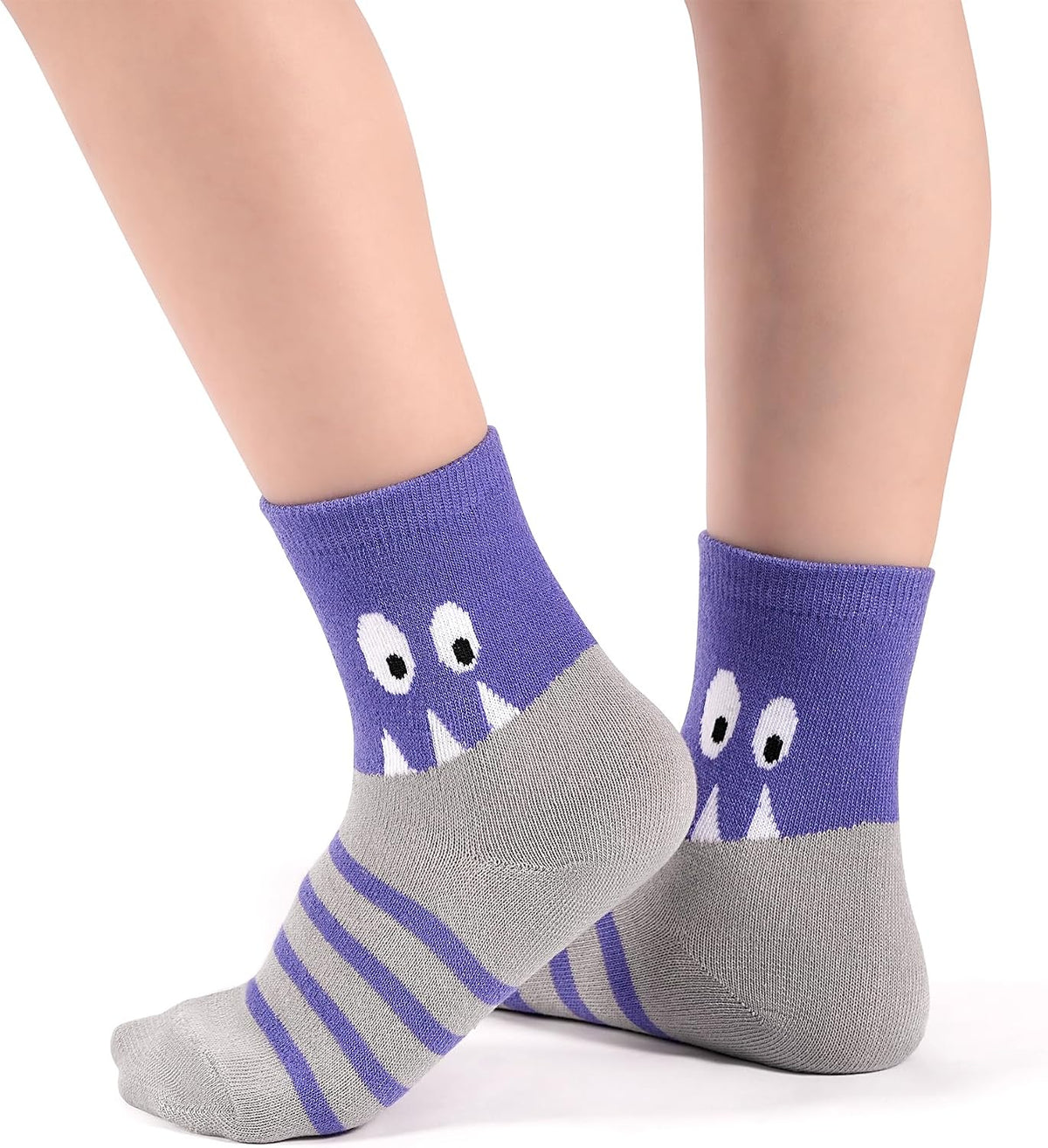 Boys Socks 12 Pairs Novelty Crazy Crew Socks for Toddler 1-7 Years