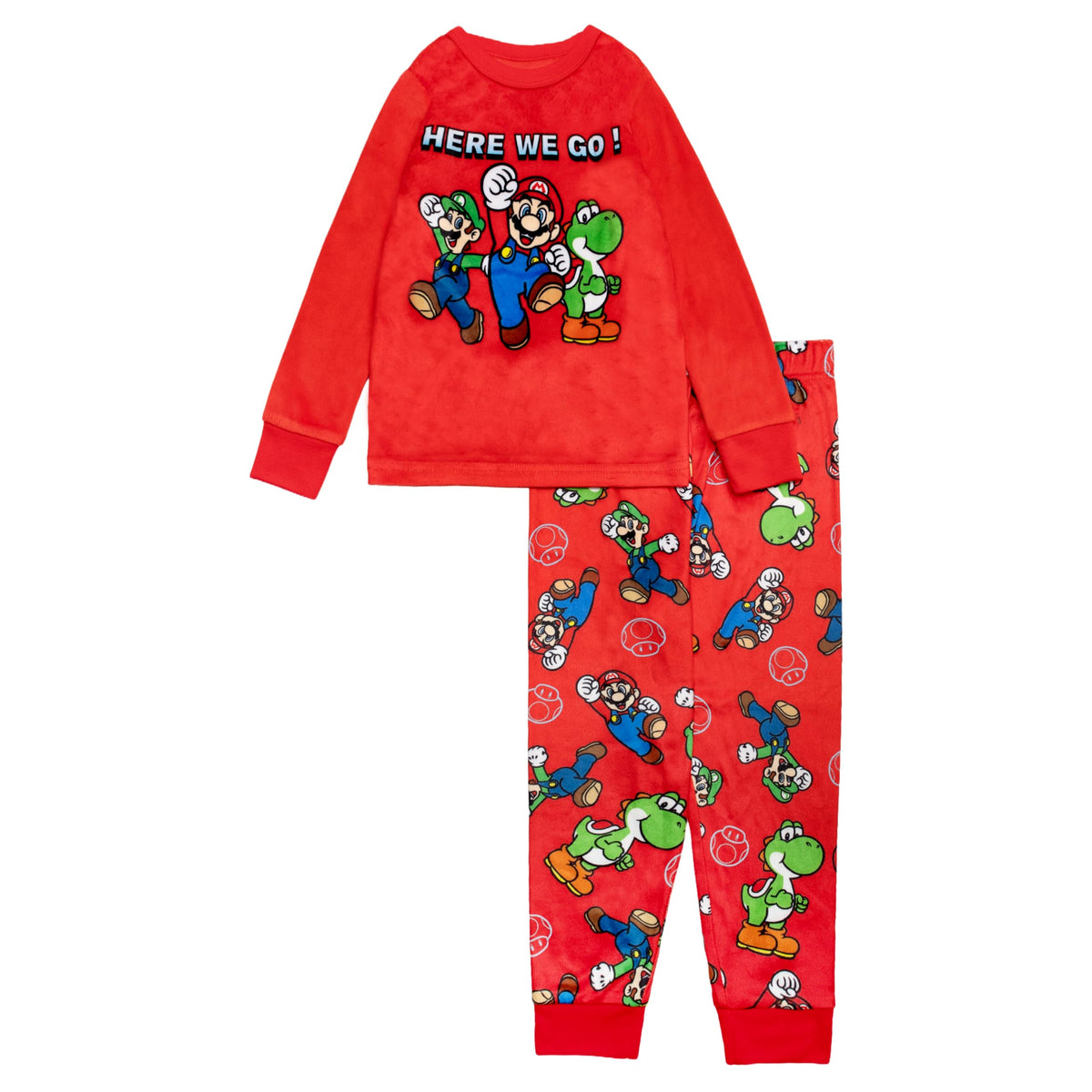 Nintendo Boys' 2-piece Loose-fit Pajama Set, Matching Short-Sleeve Pajamas