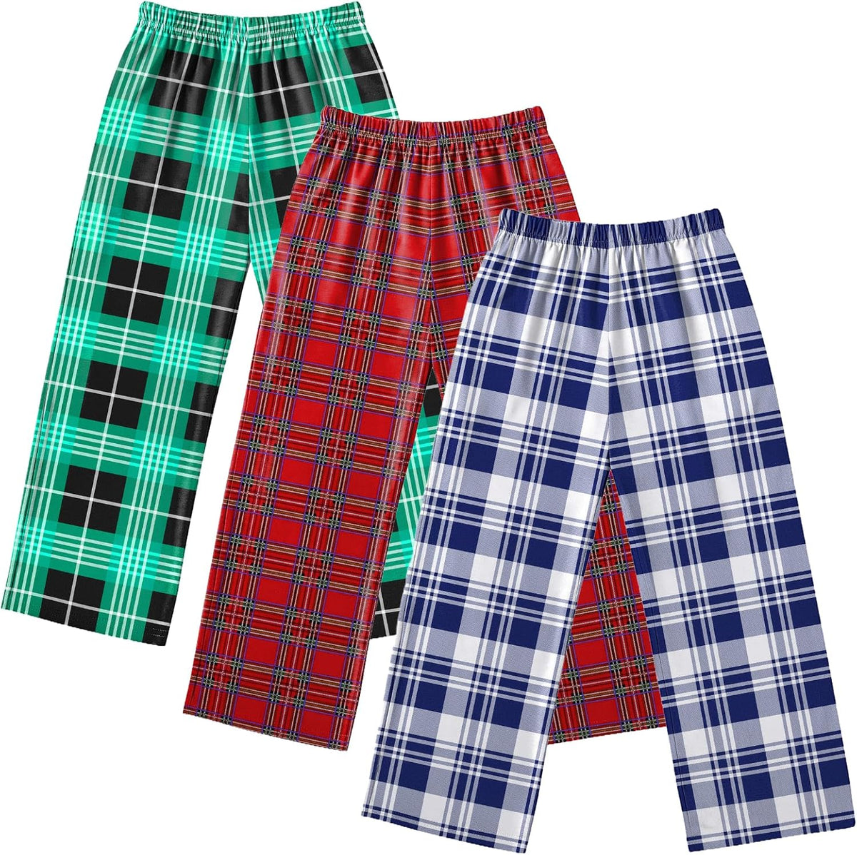 Ekouaer Boys Pajama Pants 3 Pack Sleep Kids Pajama Bottoms