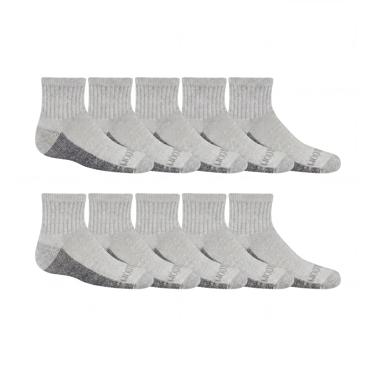 Fruit of the Loom Boys' Dual Defense Ankle Socks (10 Pack)