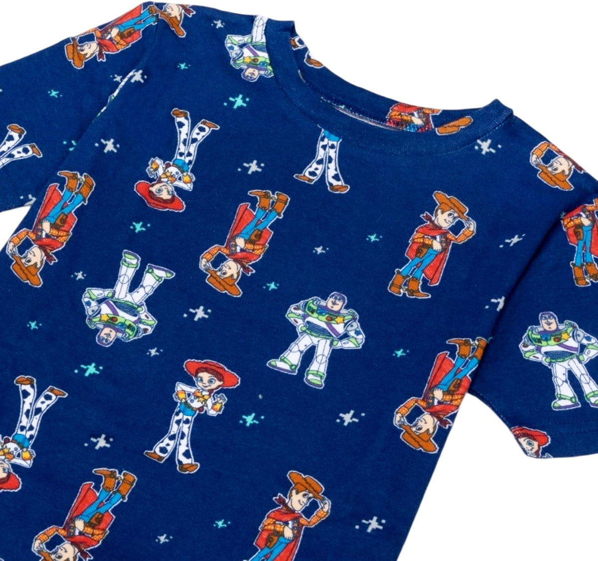 Disney Boys' 4-piece Snug-fit Matching Cotton Pajama Set, Soft & Cute for Kids