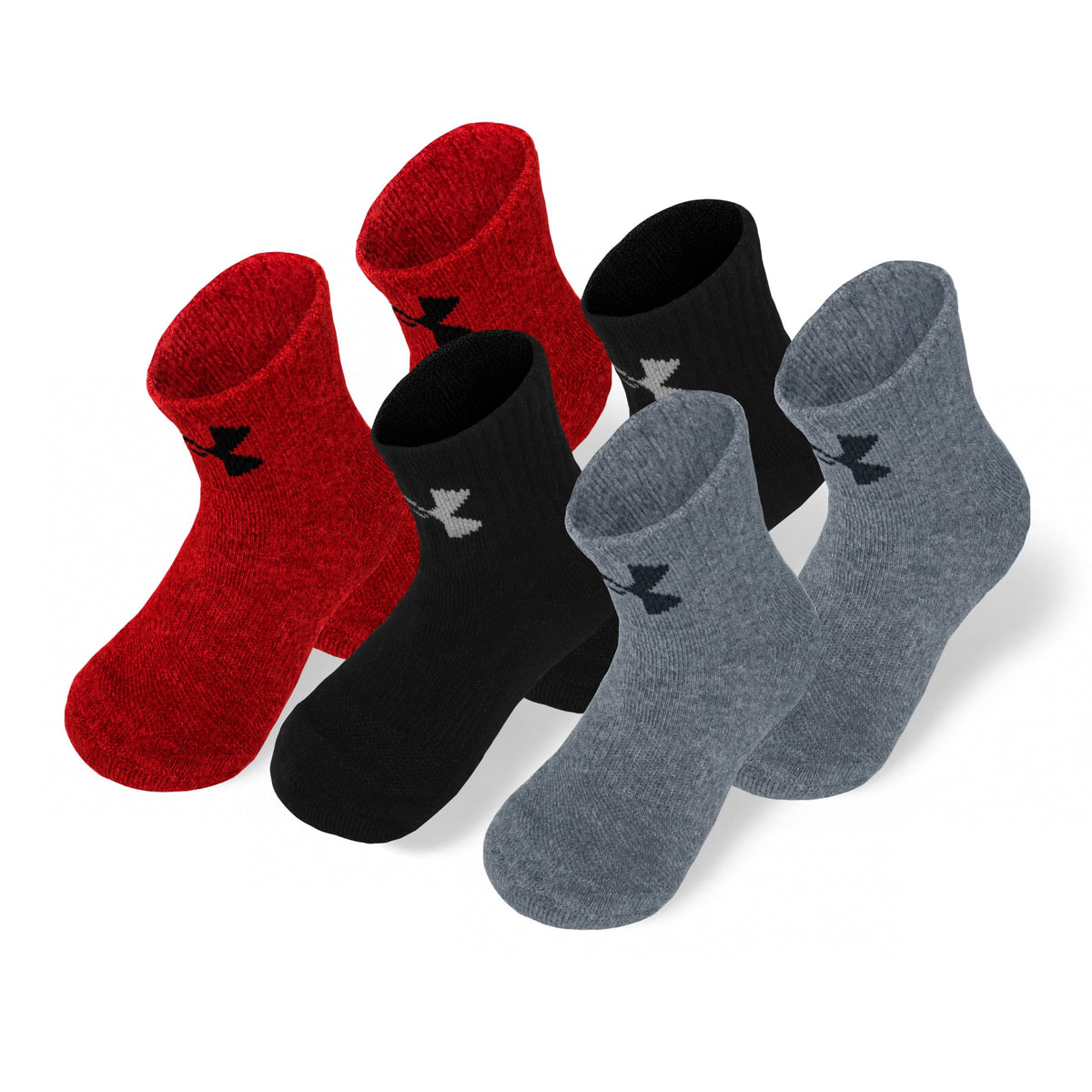 Under Armour boys Multi Pack Essential Quarter Sock