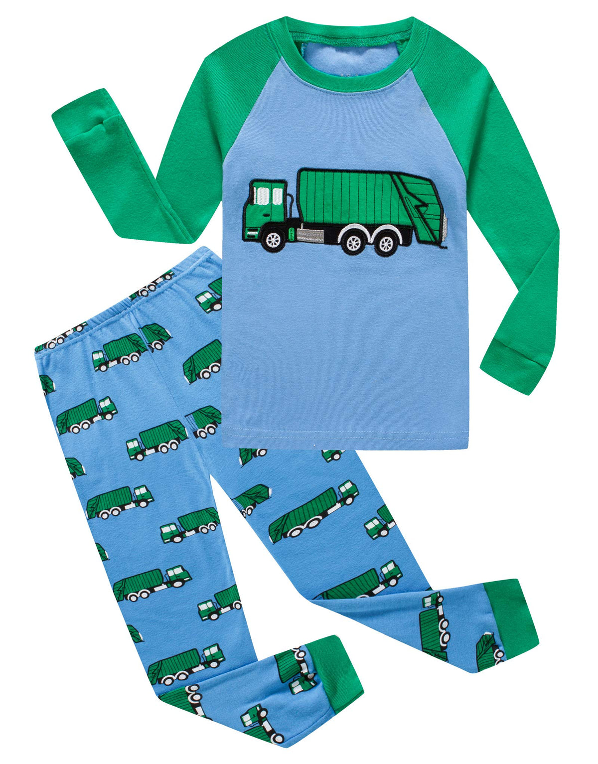 KikizYe Little Big Boys Girls Pajamas Set Kids PJs 100% Cotton Sleepwear