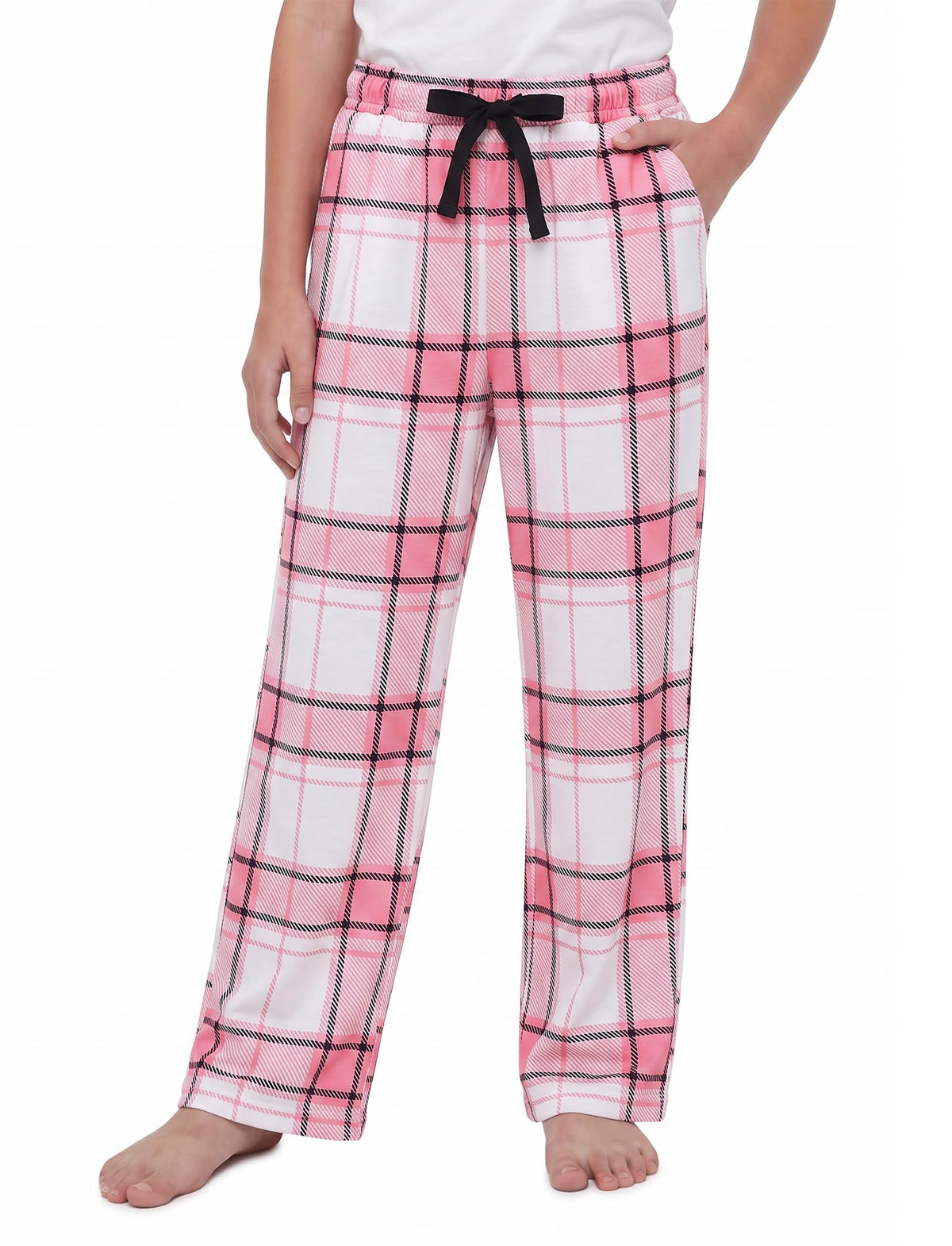 PATPAT Unisex Kids Plaid Pajama Pants Lounge Sleep Bottoms for 5–14 Years