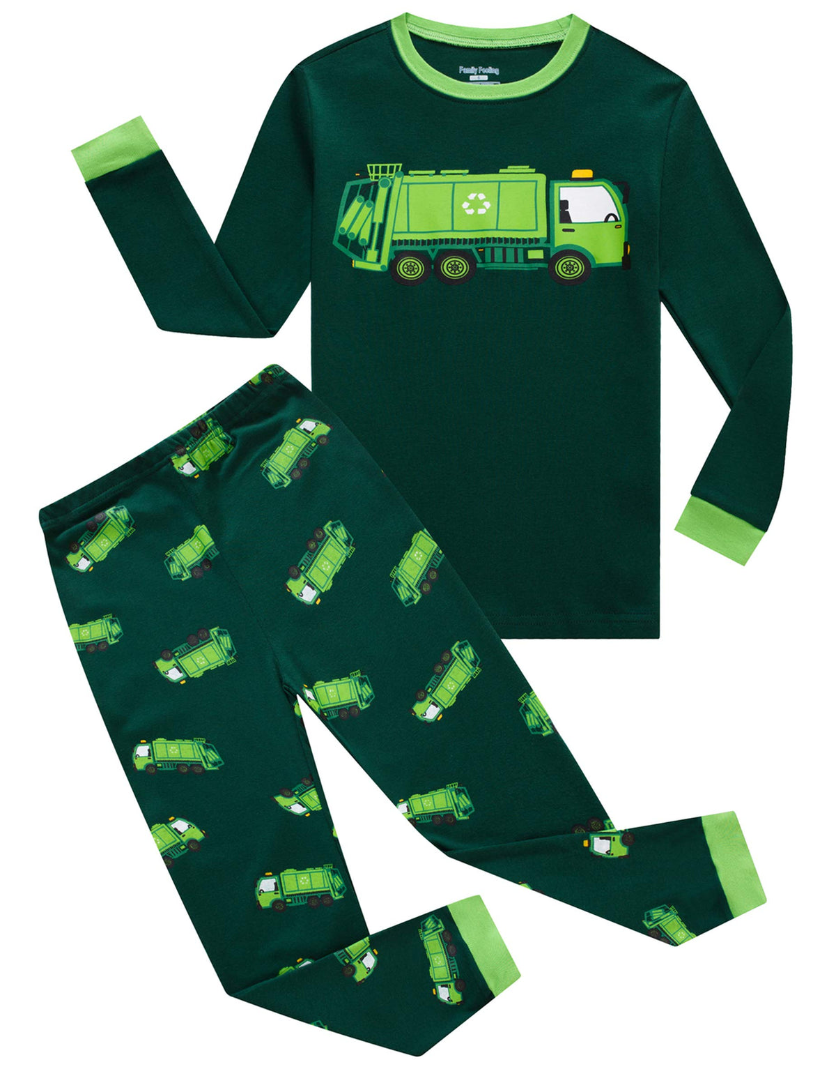 Family Feeling Little Boys Pajamas Sets 100% Cotton Long sleeve Pjs