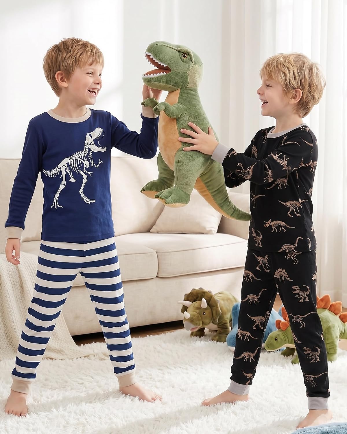 HONGTEYA Toddler Boy Clothes 100% Cotton Long Sleeve Outfit 3-8 Years