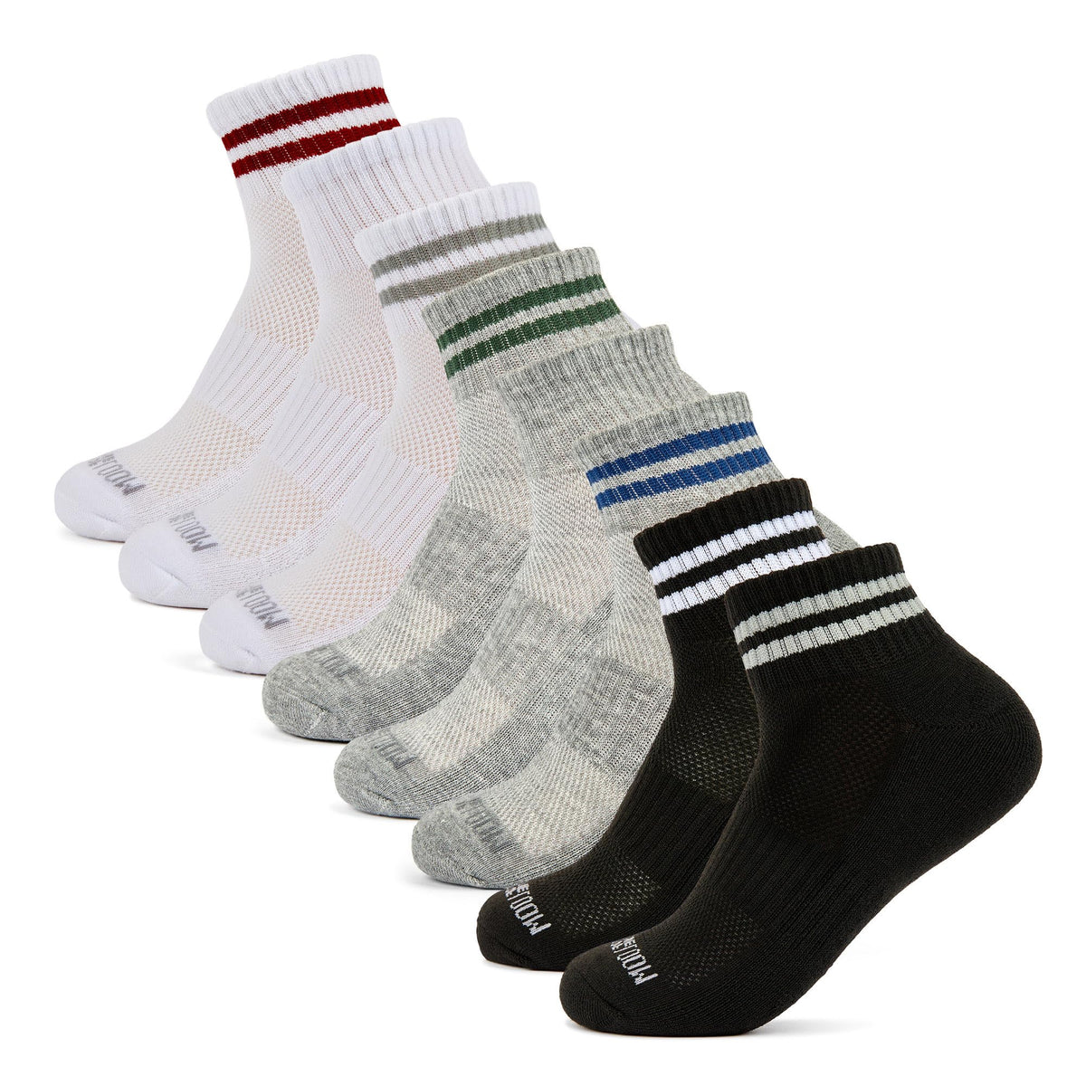 Fruit of the Loom Boys Coolzone Socks, Breathable with Half Cushion (Multi-Packs)
