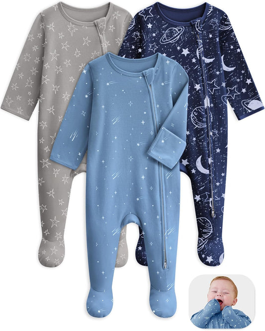 Unnivoll Baby Sleepers 100% Organic Cotton Baby Pajamas Boys Girls Clothes