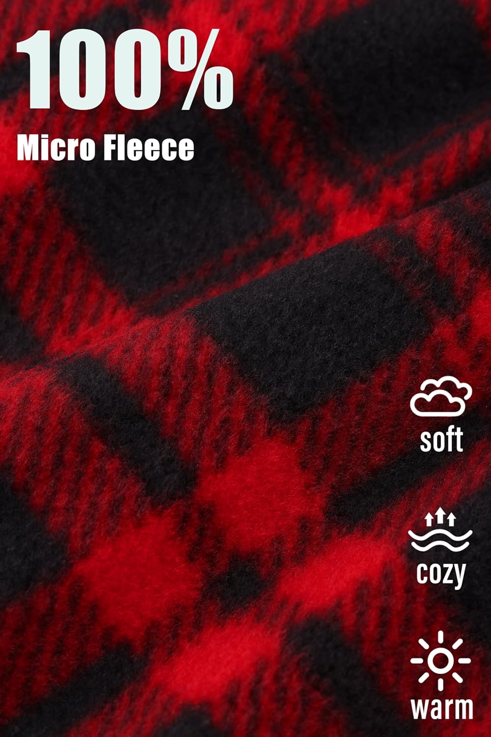 Motarto 4 Pack Boys Soft Pants Micro Fleece Kids Christmas Plaid Pants Elastic Waistband with Pockets Drawstring