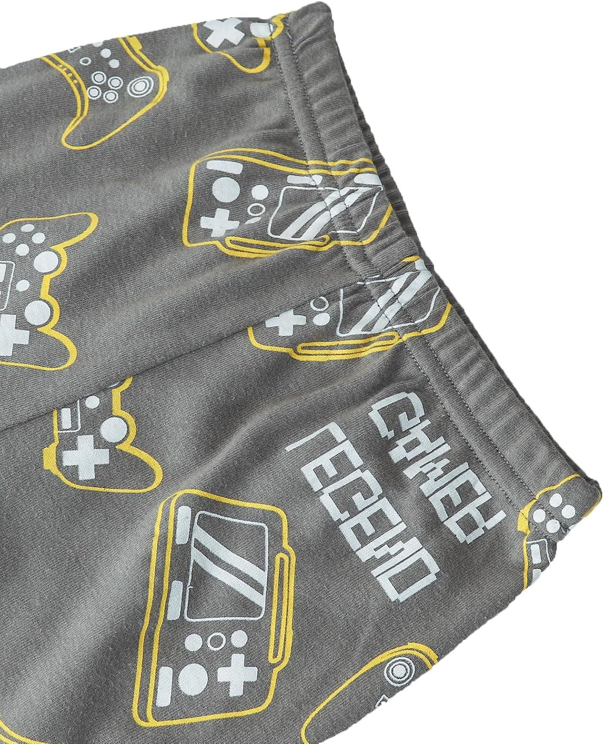 Boys Pajama Set, 4-Piece Cotton Pajamas Short Summer PJs Kids Sleepwear