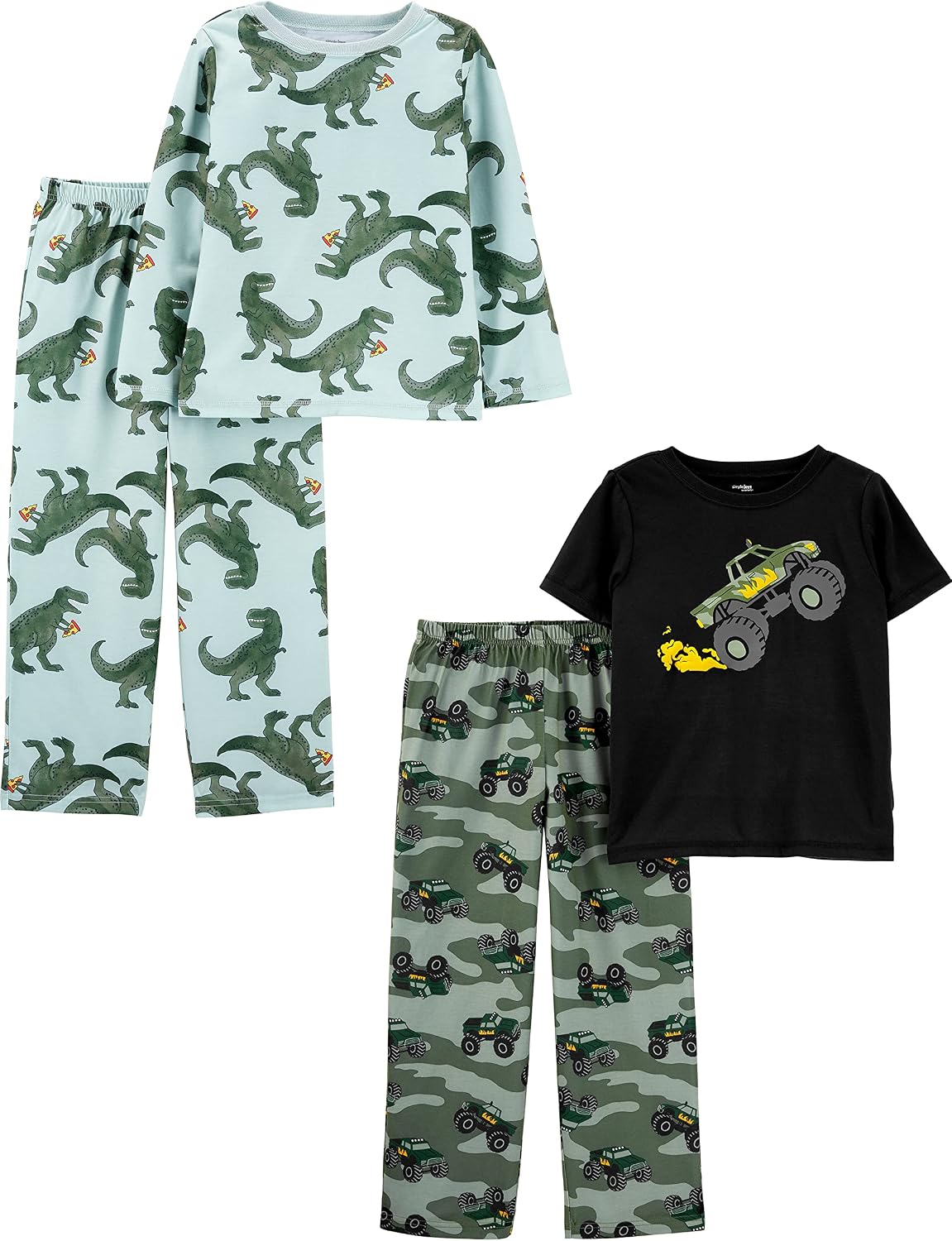 Simple Joys by Carter's Boys' 4-piece Polyester Pajama Set