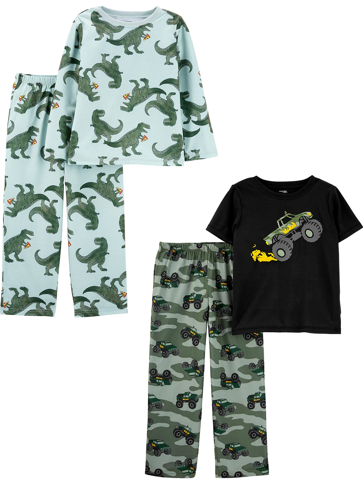 Simple Joys by Carter's Boys' 4-piece Polyester Pajama Set