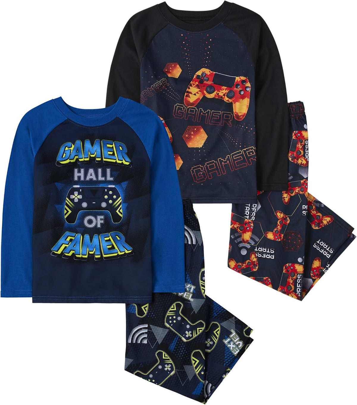 The Children's Place boys Long Sleeve Top and Pants 2 Piece Pajama Set