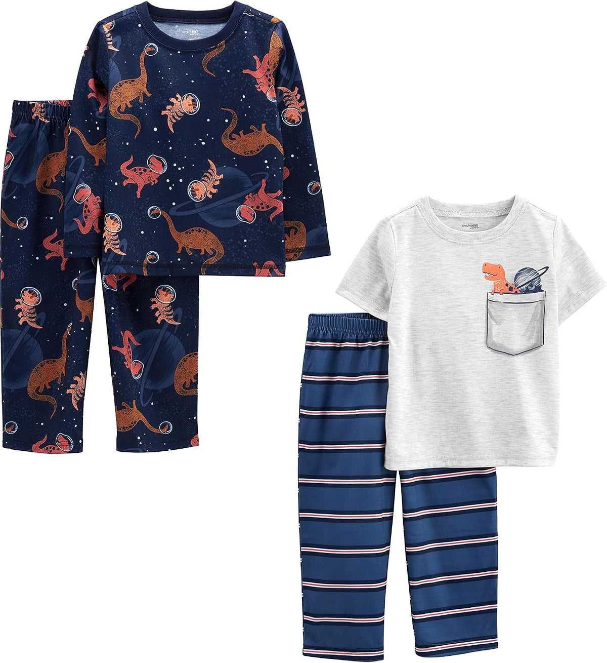 Simple Joys by Carter's Boys' 4-piece Polyester Pajama Set