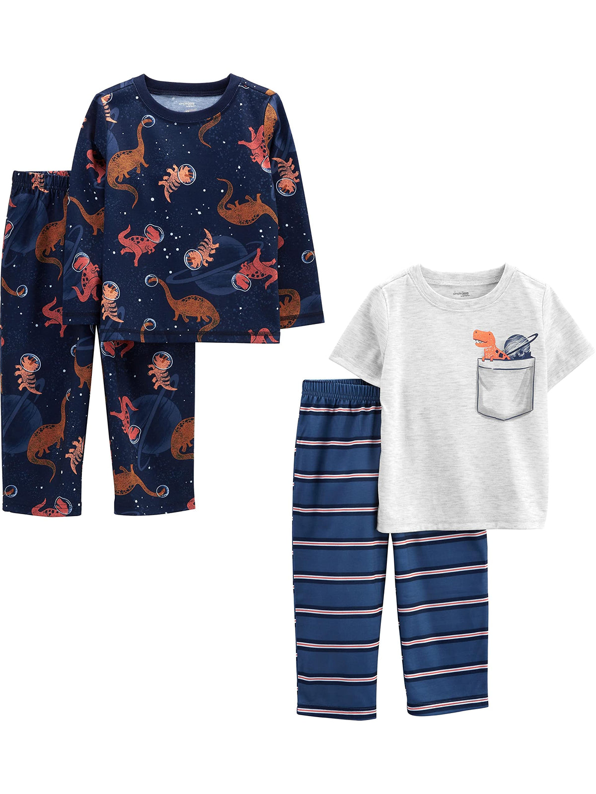Simple Joys by Carter's Boys' 4-piece Polyester Pajama Set