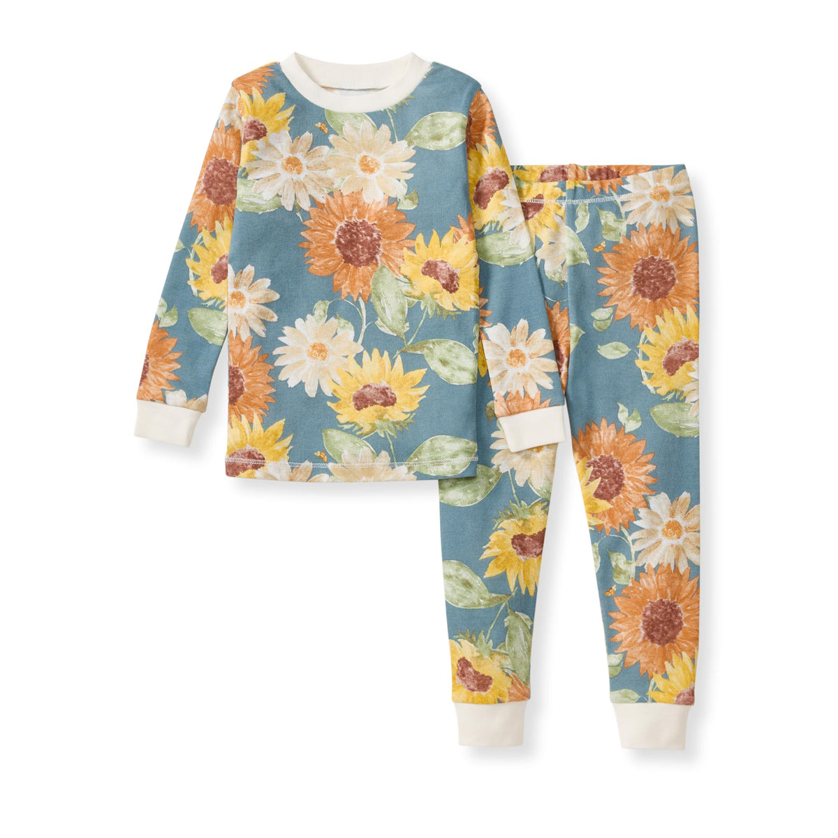 Burt's Bees Baby Girls Organic Cotton Pajamas, Toddler PJ Set, 2-PC