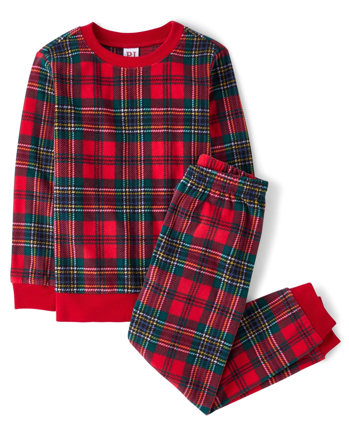 The Children's Place Family Matching Holiday Long Sleeve Pajama Sets, Fleece