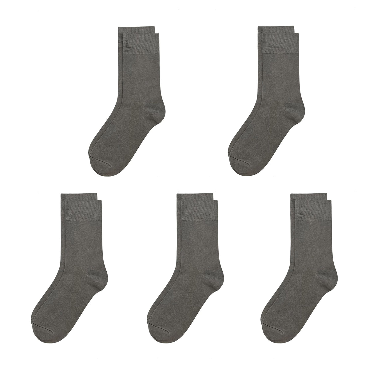 SERISIMPLE Viscose Bamboo Kids Crew Socks School Anti Odor Socks for Boys Girls Uniform Light Weight Flat Seam Socks 5 Pairs