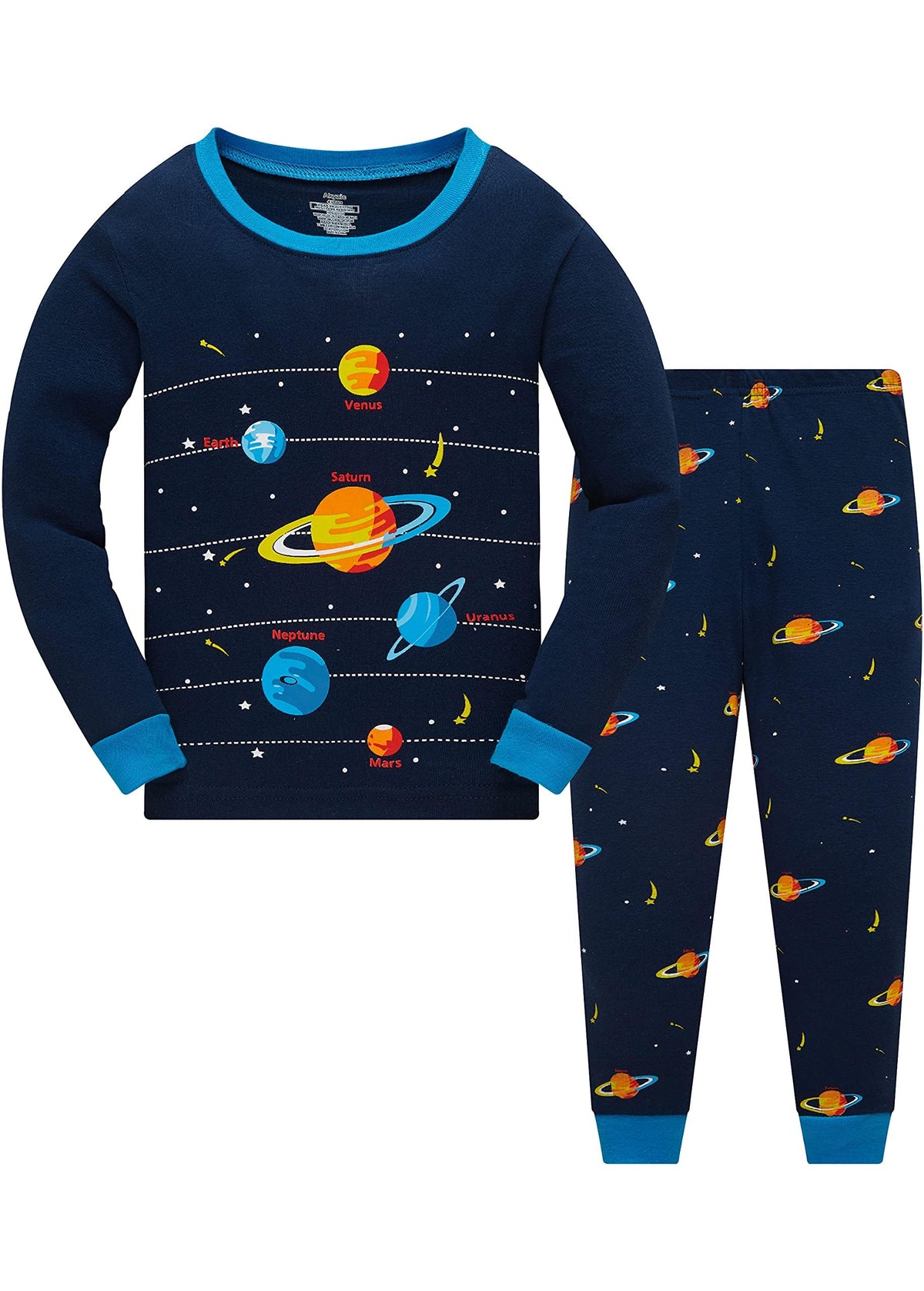 Toddler Boys Pajamas Set 100% Cotton Winter Warm 2 Piece Long Sleeve Pjs