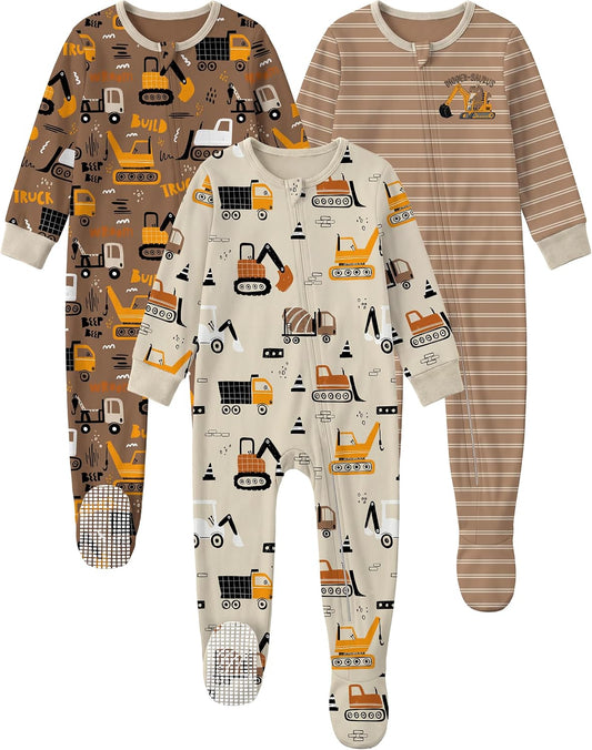 Yoofoss Toddler Pajamas 100% Organic Cotton Baby Sleepers for Boy Girl