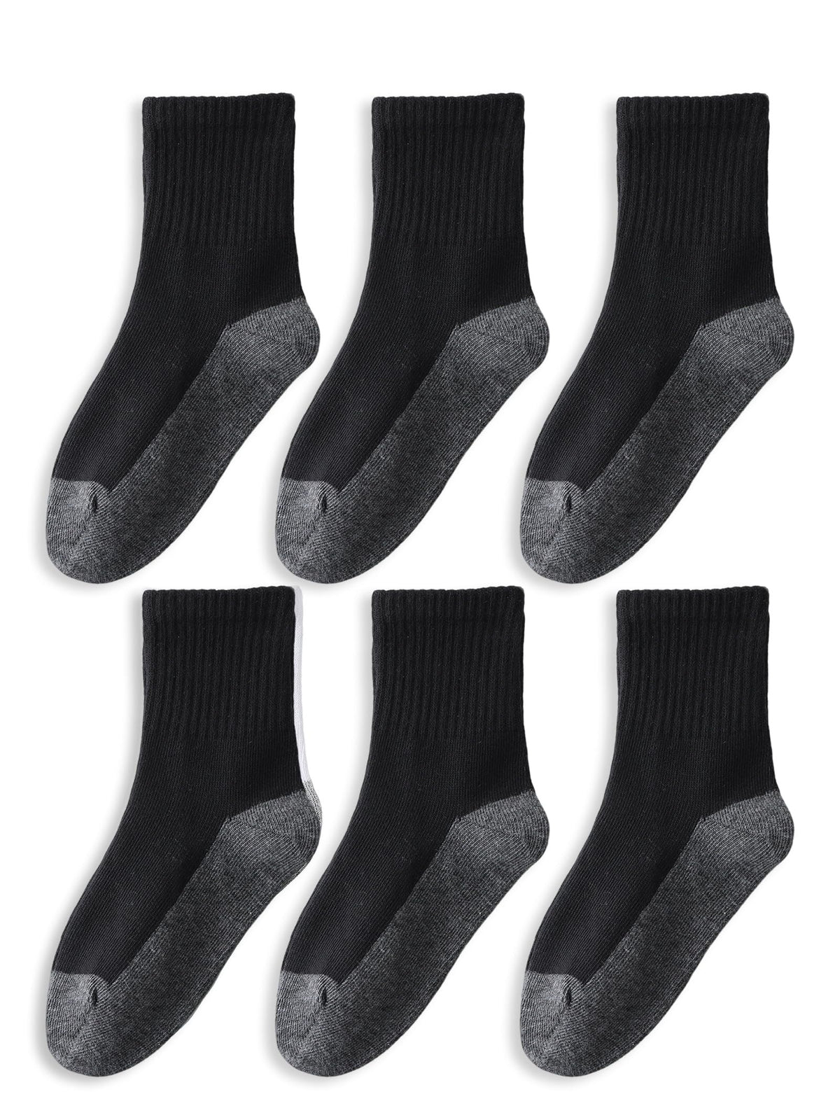 EPEIUS Kids Crew Socks Seamless Cotton Dress Socks for Boys Girls 1-15Y