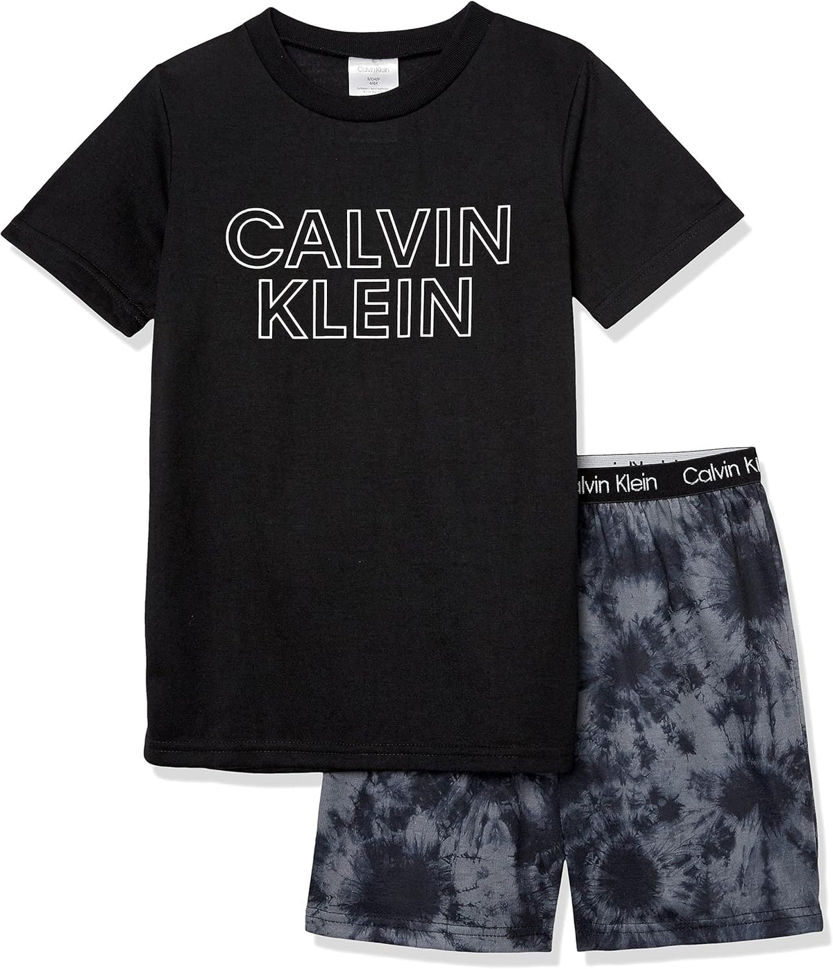 Calvin Klein Boys' 2 Piece Sleepwear Top and Bottom Pajama Set Pj